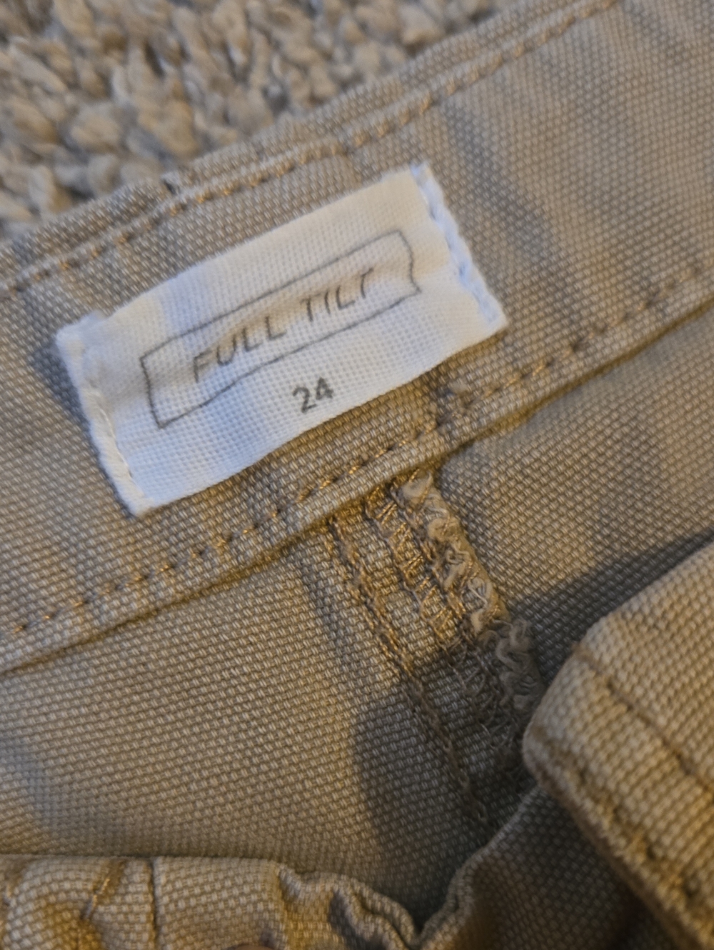 Wide Leg Low Rise Carpenter Pants - Picture 2 of 3